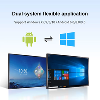 Pantalla Táctil Interactiva Inteligente 4K IFP de 65 Pulgadas, Pizarra Digital Multitamaño, Señalización Digital con Android y Windows, Táctil de 40 Puntos