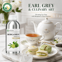 Huile essentielle de bergamote de qualité alimentaire (Citrus Bergamia) pour l'arôme du thé Earl Grey, les confiseries et les mélanges de boissons