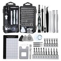 Kit de tournevis magnétique de précision 122 en 1, blanc, outil de réparation électronique pour téléphone, ordinateur portable, appareil photo, écouteurs, console de jeu