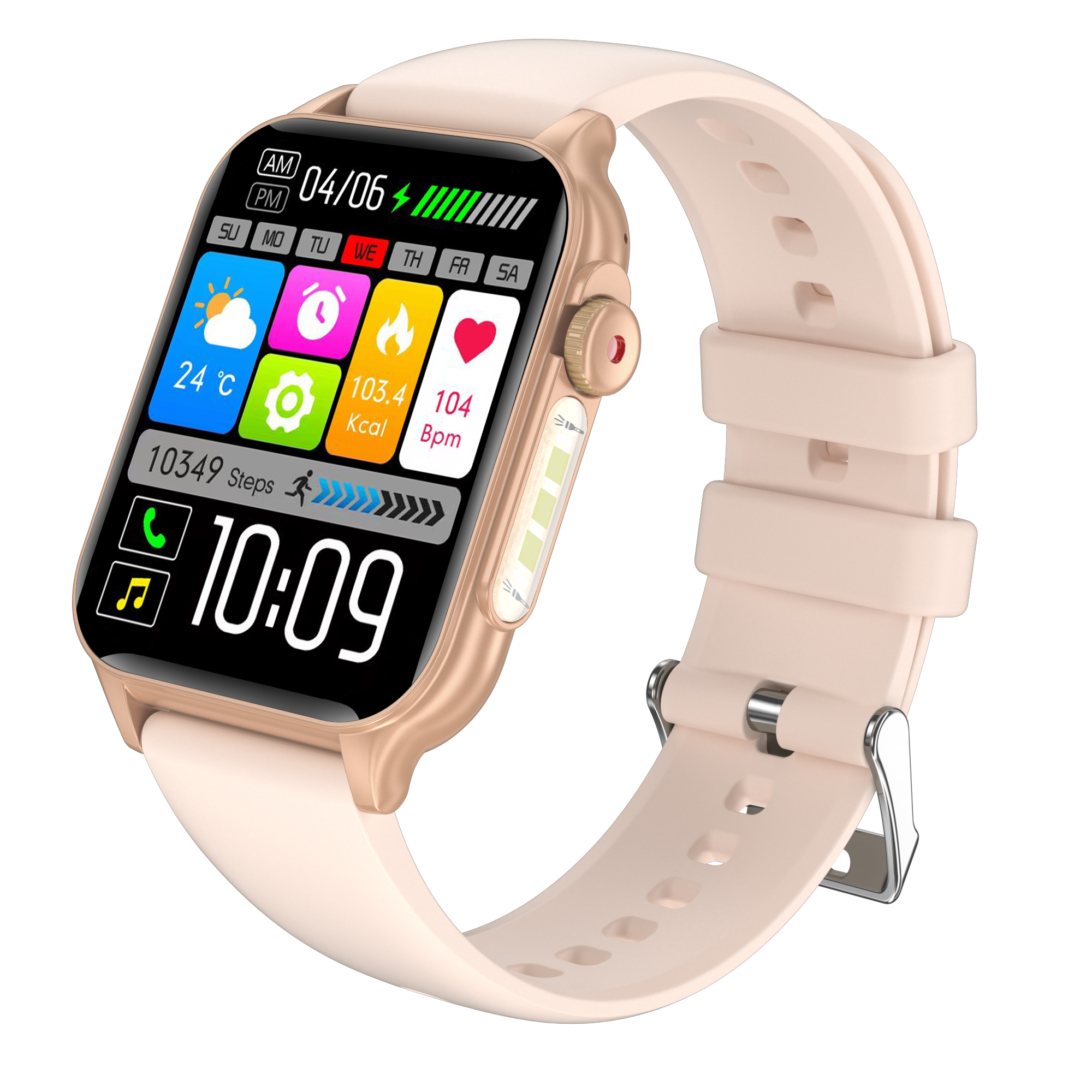 2026  P6 MAX Three Lights Flashlight Smart Watch 1.96 Inch LCD Large Screen Heart Rate Alarm Smart Watch for Men Women