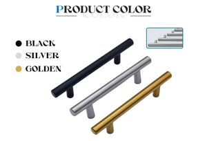 Trung Quốc Nhà sản xuất tốt giá thấp Hollow thép không gỉ t bar nhà bếp hiện đại cửa tủ kéo <span class=keywords><strong>SS</strong></span> xử lý - Product Image 3