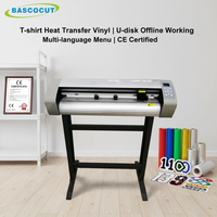 Machine de découpe de vinyle PVC et d'autocollants à transfert thermique haute précision 24 pouces avec pointeur manuel à point rouge et haute vitesse
