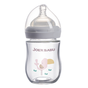 Biberón de cristal ecológico para bebé, grado alimenticio, manos libres, fabricantes de alimentación, 100% - Product Image 3
