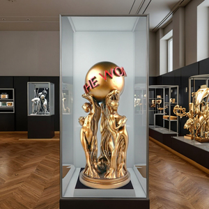 Metallo il mondo è la tua statua souvenir personalizzati Scarface a grandezza naturale in bronzo a grandezza naturale il mondo è la tua statua con le luci - Product Image 1