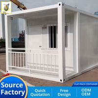 Casa Contenedor Modular Prefabricada de Acero de 20 y 40 pies a Bajo Precio, Vivienda Pequeña, Oficina Prefabricada con Panel Sándwich, Diseño Moderno
