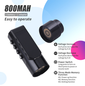 เครื่องสักไร้สายแบบชาร์จไฟได้ ปรับระดับระยะชักได้ แบตเตอรี่อัลลอยด์ มอเตอร์แบบถ้วยกลวง ปืนสักแบบคาร์ทริดจ์ - Product Image 3