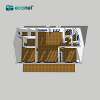 Panneau de ciment moussé écoénergétique durable, villa préfabriquée en béton, maison modulaire résidentielle permanente, hôtel préfabriqué