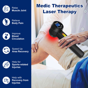 Appareil de thérapie laser froid à lumière rouge de classe 4 fiable pour l'arthrite rhumatoïde, les douleurs musculaires, les tensions et les douleurs au genou - Product Image 3