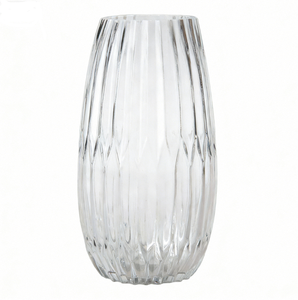 Hand Blown Glass <b>Vases</b> Rustic Style <b>Clear</b> Flower <b>Vases</b> for Home Farmhouse Dining Table Party Centerpiece Decor - Product Image 1