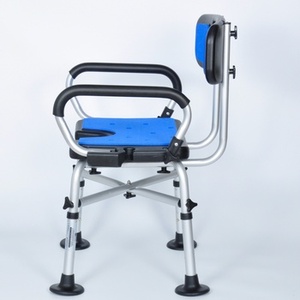 Silla <span class=keywords><strong>de</strong></span> Ducha Ajustable <span class=keywords><strong>de</strong></span> Alta Resistencia (300 lb) con Reposabrazos y Equipo <span class=keywords><strong>de</strong></span> Seguridad Interno para Baño - Product Image 2