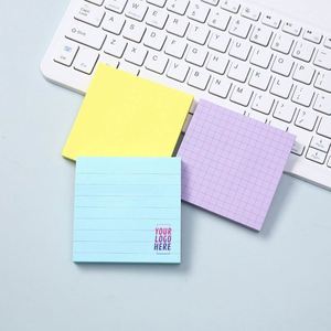 Custom Fluorescent Sticky With Lined Memo Pads and Square Index Tabs Repositionable Adhesive Notes for Office,Promotions - Product Image 1