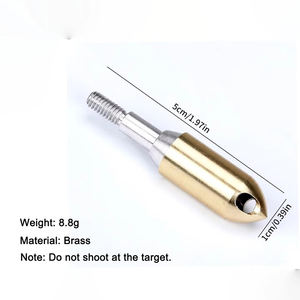 Tir à l'arc <span class=keywords><strong>cuivre</strong></span> sifflet pointe de flèche pratique en plein air pointes de flèche conseils arc à tête large chasse tir bricolage accessoires - Product Image 3