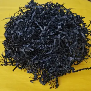 2/3/4/5Mm Professionele Marineblauw Versnipperd Pakket Recycle Zwart Hoogwaardige Decoratieve Papier Raffia crinkle Papier Shred