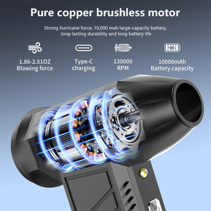Draagbare 13000RPM Power Jet Droogblaas Mini Super Jet Blower Luchtblazer Mini Ventilator Blaasdroger voor Autoreiniging BBQ - Product Image 2