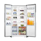 Réfrigérateur-congélateur côte à côte noir en acier inoxydable 436L 220V/50Hz, sans givre, économe en énergie, le plus vendu pour usage domestique - Product Image 5