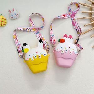 3D Cartoon Japan Style Kids' Waterproof Crossbody Handbag Custom Silicone Coin Pouch Purse for Girls Mini <b>Children</b> Shoulder Mini - Product Image 3
