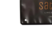 Sacs d'emballage pour vêtements biodégradables à fond plat avec fermeture éclair, transparents d'un côté, taille et logo personnalisables