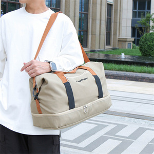 Sac de sport étanche grande capacité avec fermeture éclair pour gym, voyage, sport, compartiment humide/sec, conception de logo personnalisé - Product Image 5