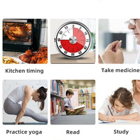 Minuterie mécanique manuelle numérique Minuterie magnétique de cuisine Étude de cuisine Fitness Compte à rebours Alarme Minuterie Gadget Accessoires de cuisine