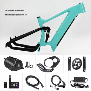 Cadre de vélo électrique M560 à transmission centrale, suspension intégrale en fibre de carbone, batterie lithium 48V, léger et robuste - Product Image 1