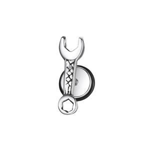 <b>Stud</b> Earrings <b>Titanium</b> Steel Screw Shape Geometric Design For Men Fashion Jewelry - Product Image 4