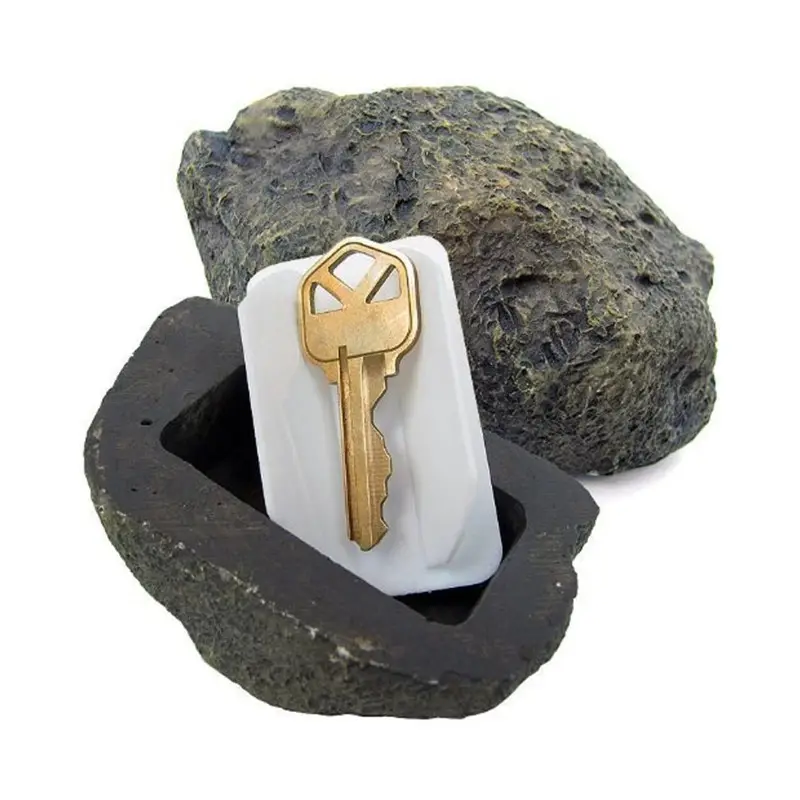 Искусственные камни под заказ, скрывающие запасной ключ, как настоящий камень для наружного сада