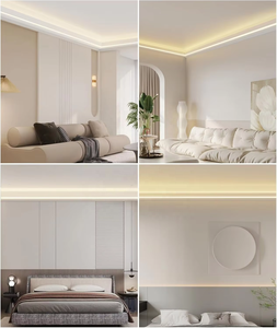 SDWK806A <span class=keywords><strong>Corniche</strong></span> Moulure Led Coving pour Plafonds Décor Voile Cadres Canal En Aluminium avec Double Éclairage <span class=keywords><strong>Indirect</strong></span> - Product Image 4