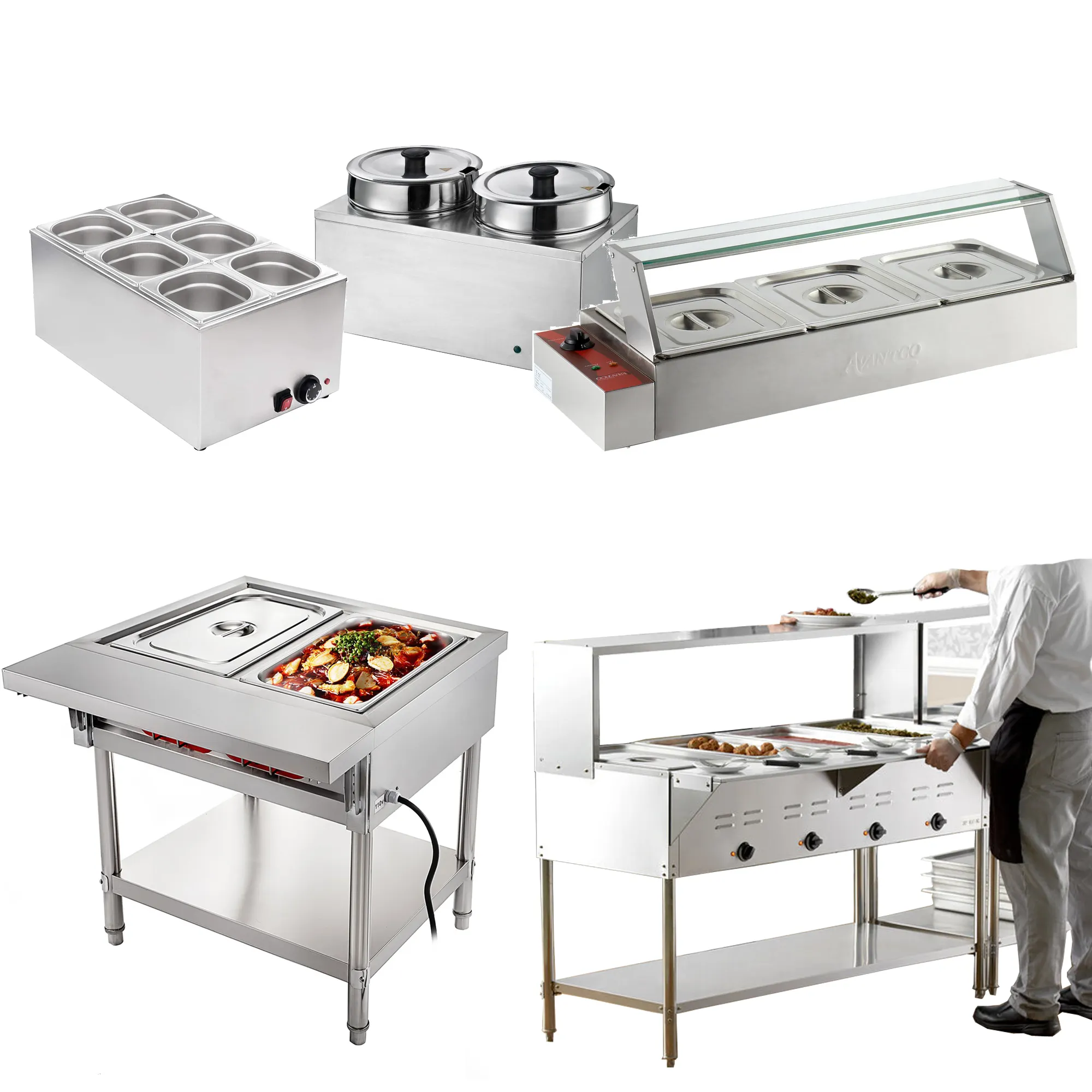 Stainless Steel bain marie hot Pot and bain marie Pan   accessories