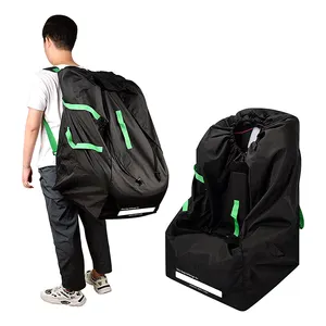 Car Seat Travel Bag and Carrier with Travel Pouch