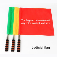 Drapeaux de communication pour arbitre de football, de golf et de rugby, personnalisés, à main, en tissu épais, vente chaude, fabrication chinoise
