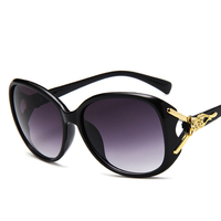 Nouvelles lunettes de soleil tendance à tête de renard Lunettes de soleil pour femmes Cadre large Lunettes de soleil