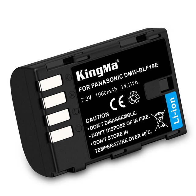 KingMa Lithium Battery Replacement Camera Battery DMW-BLF19E for Pan Lumix DMC-GH5 DMC-GH3 DMC-GH3K DMC-GH4 DMC-GH4K