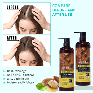 Private Label Anti-Frizz Arganöl Kokosnuss Bio Veganes Feuchtigkeitsspendendes <span class=keywords><strong>Shampoo</strong></span> zur Wiederherstellung und Stärkung der Haarwurzeln Haarprodukte - Product Image 5
