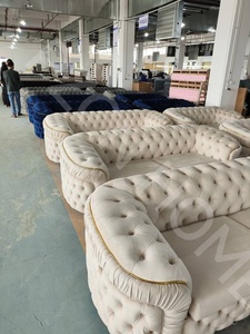 PZCN HOME Modern Design Furniture <strong>Brown</strong> Fabric <strong>Velvet</strong> Sectional Upholstery Couch Living Room <strong>Sofas</strong> for Home Use - Product Image 3