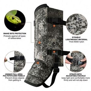 Échantillon Gratuit - Protège-jambes anti-serpents légers, portables, ajustables, offrant un confort maximal pour la randonnée et la chasse - Product Image 4