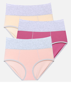 Wirarpa Damen High Waist <span class=keywords><strong>Knickers</strong></span> Damen Baumwolle Slips Unterwäsche Full Back Coverage Höschen Plus Size - Product Image 6
