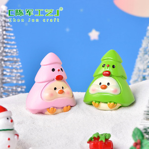 Adorno navideño <span class=keywords><strong>de</strong></span> cristal con diseño <span class=keywords><strong>de</strong></span> animales <span class=keywords><strong>de</strong></span> dibujos animados, cerdo, muñeco <span class=keywords><strong>de</strong></span> nieve, árbol, pato, micro-paisaje, escena <span class=keywords><strong>de</strong></span> nieve, accesorio para decoración. - Product Image 3