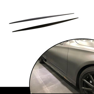 Extensión de faldas laterales de fibra de carbono, Clase S, para Mercedes Benz S500, S550, S65, S63, AMG Coupe, 2 puertas, 2014-2017 - Product Image 3