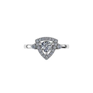 Bague en diamant rond de qualité supérieure cultivé en laboratoire, argent 925, or 9 carats, 14 carats, 18 carats, bagues en diamant pour femme, bague de fiançailles - Product Image 4