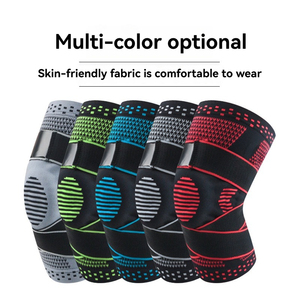 Genouillère de sport, soutien de compression, tricotée, anti-collision, manchon de jambe pour l'extérieur, fitness, squat, basketball, protection - Product Image 2
