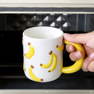 Customized Fruit <b>Mugs</b> Underglaze Hand-Painted Ceramic Coffee <b>Mugs</b> Unique <b>Cute</b> Apple Lemon Party Reusable Dishwasher Microwave - Product Image 3
