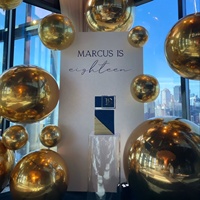 Boule miroir gonflable dorée, ballon miroir géant, sphère pour discothèque, fête, décoration de mariage, grosses boules brillantes
