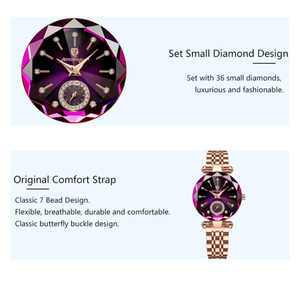 719 <span class=keywords><strong>Montre</strong></span> pour <span class=keywords><strong>Femme</strong></span> Luxe Design Bijoux Acier Quartz Montres-Bracelets Étanche Marque Tendance <span class=keywords><strong>Montre</strong></span> Fille Horloge <span class=keywords><strong>Femme</strong></span> - Product Image 5