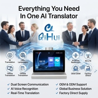 Dispositif de traduction AI à double écran de 10,1 pouces, traduction vocale bidirectionnelle en temps réel pour les réunions d'affaires, les voyages en hôtel, OEM ODM