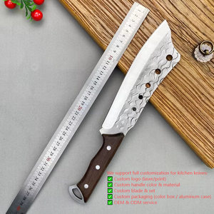 Coltello <span class=keywords><strong>da</strong></span> Macellaio Forgiato a Mano in Acciaio 5Cr, Scalpello Personalizzato per Tagliare Ossa, Coltello <span class=keywords><strong>da</strong></span> Esterno per Taglio Alberi e Legna <span class=keywords><strong>da</strong></span> Ardere - Product Image 3