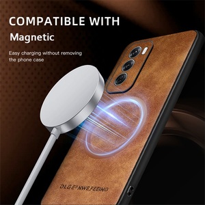 Funda de teléfono de cuero con <span class=keywords><strong>carga</strong></span> inalámbrica magnética para <span class=keywords><strong>Oppo</strong></span> <span class=keywords><strong>Reno</strong></span> 12 11 10 9 <span class=keywords><strong>8</strong></span> 7 <span class=keywords><strong>Pro</strong></span> / 10 <span class=keywords><strong>Pro</strong></span> + / Find X5 Lite, funda de parachoques suave de lujo - Product Image 3