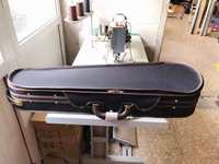 Wooden Hard Case Holds Violins & 1 Viola, Fits 4/4 Violin 15-16.5" Viola, Portable Carrying Bag with Straps