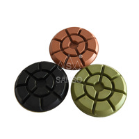 Disque de polissage abrasif fin en résine SANSO 50-800 grains pour béton, pierre, marbre – Utilisation à sec et à l'eau