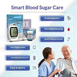 Glucómetro Digital Portátil, Monitor de Azúcar en Sangre, Kit de Prueba de <span class=keywords><strong>Diabetes</strong></span> para Uso Doméstico con <span class=keywords><strong>Tiras</strong></span> y Lancetas - Product Image 2