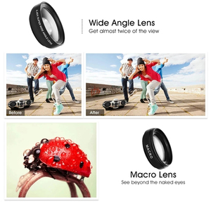 Objectif Universel 2 en 1 "Top Vente" avec Logo OEM – Grand Angle 0.45x et Macro pour Appareil Photo Mobile, Prêt à Expédier - Product Image 2